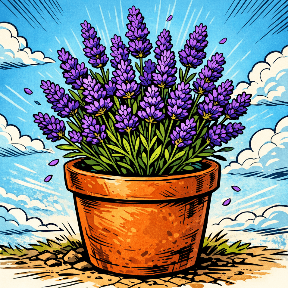 lavendel echte Engelse lavendel moesbalkon