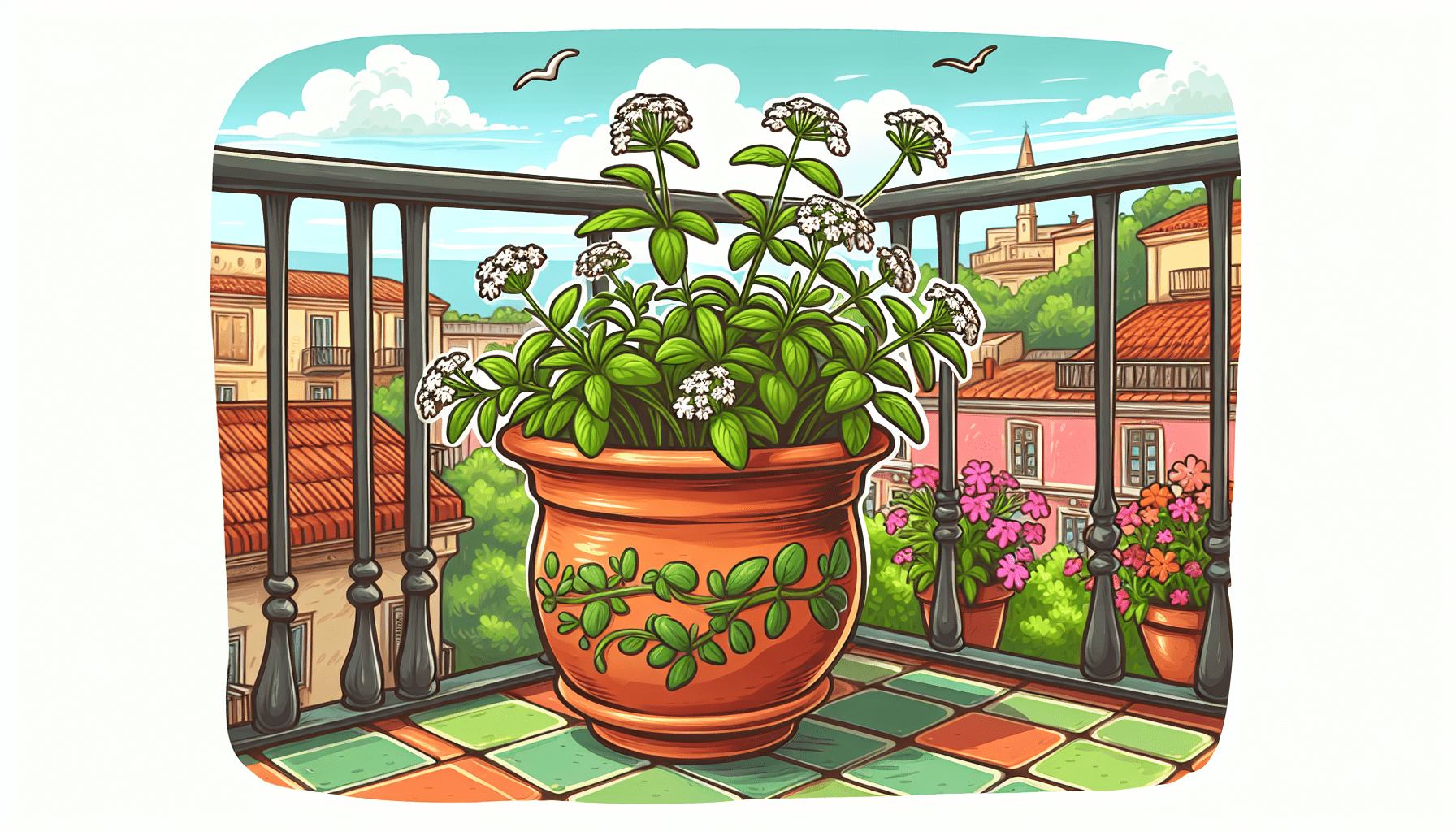 pot balkon citroenverbena kruid moesbalkon